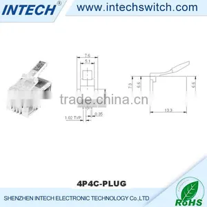 OEM Black Cat6 Pcb Female Jack thumbnail-1