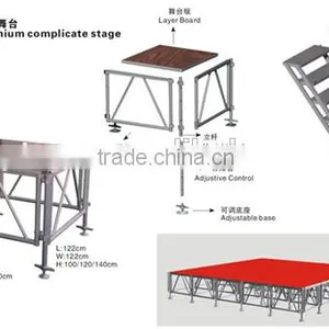 TUV Tested Factory DJ Truss Stage Mobile Stage for Sales thumbnail-1