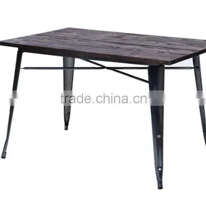 Metal Dinning Table With Timber Cushion thumbnail-1
