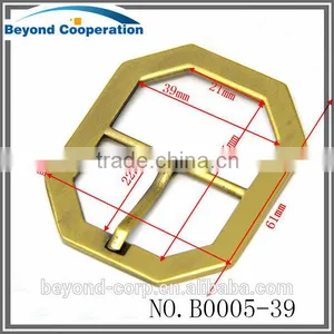 Anti Brass Brush Effect Hexagon Shape Buckle Bee House Shape Pin Bar Buckle for Handbag thumbnail-1