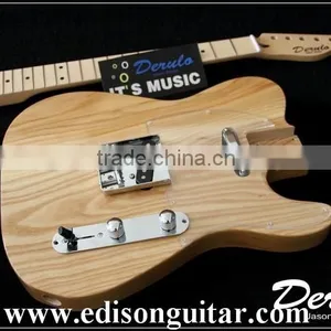 MX777 Diy High Quality Solid American Ash Wood Unfinished Electric Guitar Kit thumbnail-2