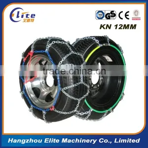 ELITE 12mm KL Carbon Steel Diamond Design Snow Chain for Car thumbnail-5