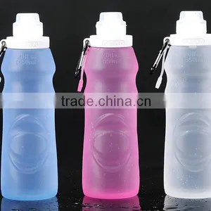 Collapsible Silicone Folding Water Bottle thumbnail-2