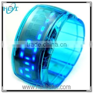 2015 Top Sale Fashion Rubber Band Light up ODM Bracelet Wrist Watch thumbnail-1