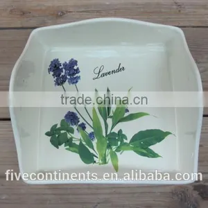 New Lavender Design Ceramic Wet Tissue Holder thumbnail-1
