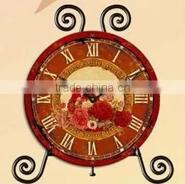 Decorative Wood Table Clock With Easel /Decorative Wooden Table Clock With Easel/Decorative Table Top Clock thumbnail-1