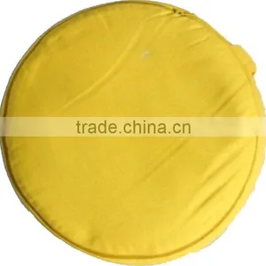 Zafu Meditation Cushion Circular Pillow Solid Color With Embroidery 100% Cotton Canvas thumbnail-1