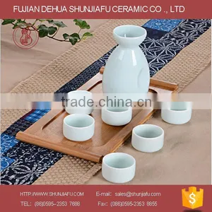 Solid Color Ceramic Wine Set thumbnail-5