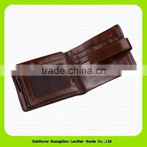 15627A Top Quality Factory Outlet Durable Leather Tri-fold Men Wallet thumbnail-2