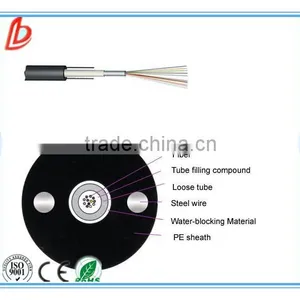 GYXY Unitube 9/ 125 Single Mode Outdoor Fiber Optic Cable With Steel Strength Member thumbnail-1