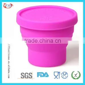 Pink Eco-friendly Silicone Espresso Tea Cups thumbnail-1