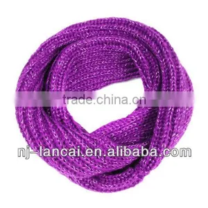 Fashion Winter Acrylic Lurex Knitted Snood thumbnail-1