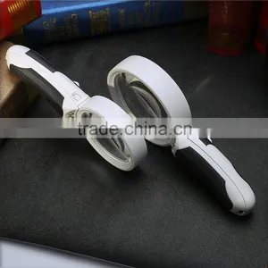 BIJIA LED Illuminated HandheldMagnifier Magnifying Glass With Interchangeable Lenses - 2.5X 5X and 16X Magnification thumbnail-4