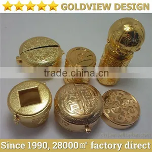 Shenzhen Gold Plating Factory Wine Metal Cap Goldview Die Casting ,electroplating One-stop Service thumbnail-1