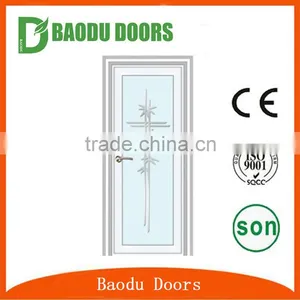 Low Glass Interior Swing Doors Soundproof Aluminum Glass Door thumbnail-2