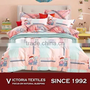 Lovely Good Fellow King Queen Single Duvet Quilt Comforter Set Bedding Pink Aqua Plaid thumbnail-1
