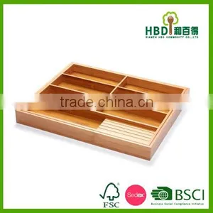 Hot Selling Bamboo Cutlery Organizer With Knife Holder,multifunction Cultery Organizer thumbnail-2