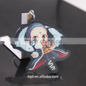 Hot Sell Transparent Cartoon Characters Plastic Key Ring thumbnail-5