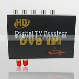 HD Double Tuner Car DVB-T2 Digital TV Receiver H.264 MPEG-4 Speed Can Reach 120-150km/h Use for Thailand Columbia Russia Etc. thumbnail-2