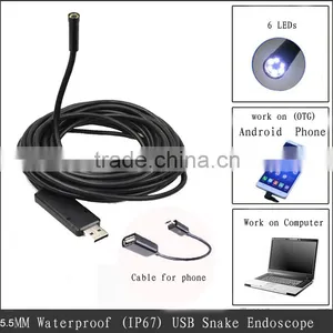 5.5mm Portable Mini Camera Diameter Cable Length 3m Waterproof Endoscope thumbnail-4
