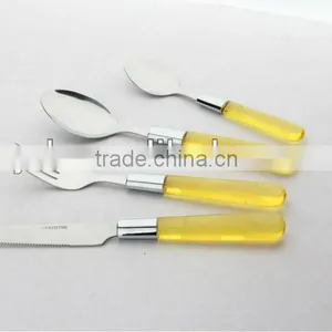 Transparent Plastic Handle Stainless Steel Dinnerware thumbnail-3