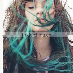 Teal Clip-in Human Hair Extension thumbnail-1