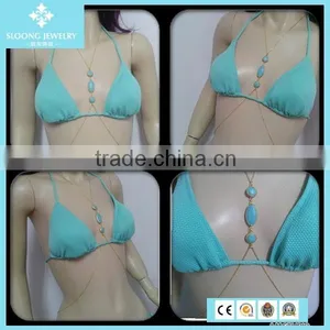 Fashion Pearl Body Chain Jewelry For Women thumbnail-6