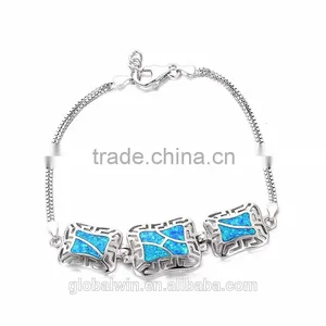 Antique Jewelry 925 Sterling Silver Men Bead Charm Bracelet Jewellery thumbnail-1