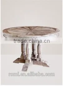 Antique Round Dining Table thumbnail-1