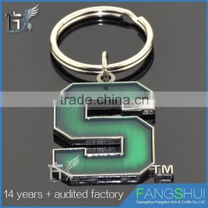 Top Quality Metal Diamond Alphabet Letters Keychain Hot Sell thumbnail-1