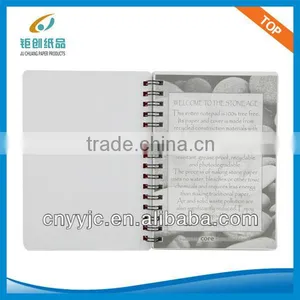 Custom Personalized Spiral Bound Stone Paper Pocket Cube Note Pad thumbnail-1