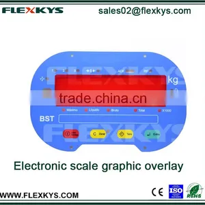 Electronic Hanging Scale Switch Membrane Front Panel Graphic Overlays thumbnail-1