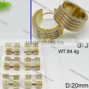 Wholesale Fashion Powell Gold Plated Stud Earring thumbnail-2
