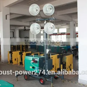 Maunal Mobile Light Tower China Factory thumbnail-5