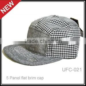 2012 New Custom 5 Panel Snap Back Flat Brim Fitted Baseball Cap thumbnail-1