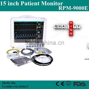 Quality Medical Machine Medical Device Large ScreenPortable Multi-Parameter Touch Screen Patient Monitor ETCO2 Printer-RPM-9000E thumbnail-1