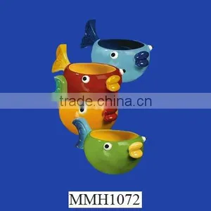 Colorful Fish Serving Bowl thumbnail-1