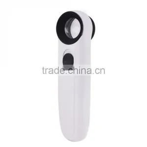 Handheld Reading Magnifying Glass 40X LED Light Jeweler High-Power Eye Loupe Potable Hand Hold Magnifier With LED Hot Sale thumbnail-1