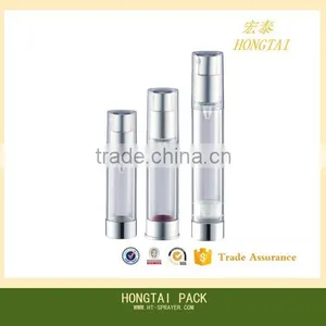 Plastic High Quality Golden Color Cosmetic Plastic Airless Pump Bottle thumbnail-4