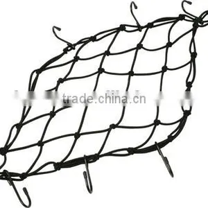 H50056 100pcs/lot 30x30CM Motorbike Motorcycle Cargo 6 Hooks Hold Down Net Bungee Helmet Web Mesh thumbnail-1