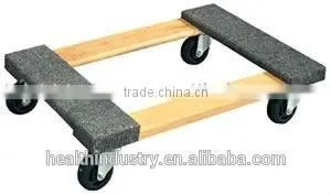 30"X18" Hardwood Mover Dolly With Carpet Ends thumbnail-1