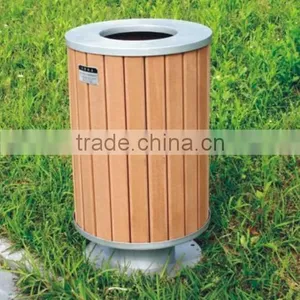 2016 Cheap Price and Good Quality Plastic Wood Outdoor Garden Trash Bin Outdoor Plastic Trash Bin thumbnail-6