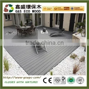 Balcony Floor Covering Anti-slip Wpc Decking With SGS UV-resistance Outdoor Wpc Flooring thumbnail-1
