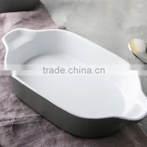 11'' Ceramic Cake Bakeware Pasta Ceramic Tray Cearamic Fish Tray Potato Ceramic Tray thumbnail-3