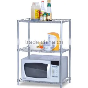 Modern Steel Wire Kitchen Storage Rack Home Furniture Shelf thumbnail-2