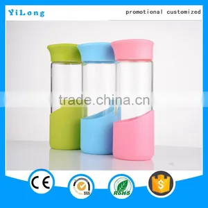 2016 Promotional Fancy Water Glass Bottle 10 Gallon 500ml Double Wall Glass Water Bottle thumbnail-1