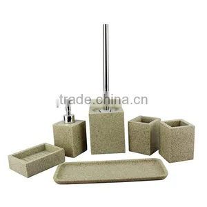 Funny Cheap Hot Sale High Quality Sandstone Bathroom Accessory Sets thumbnail-4