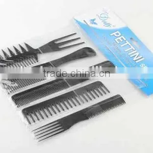5PC Combined Type Comb/plastic Hair Brush thumbnail-1