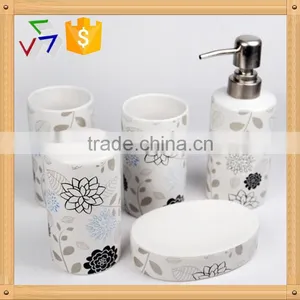 Ceramic Bathroom Accessory Set thumbnail-1