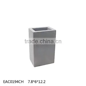 Concrete Bathroom Design Square Concrete Bathroom Set Lotion Dispenser Tumbler Tray thumbnail-3